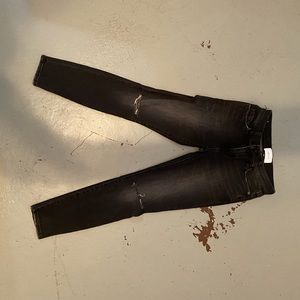 Black Mid Rise Skinny